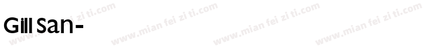 Gill San字体转换